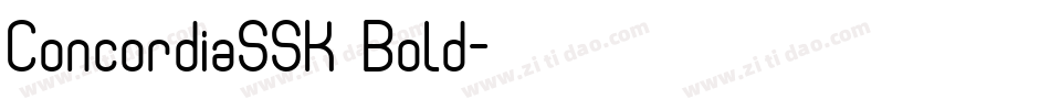 ConcordiaSSK Bold字体转换